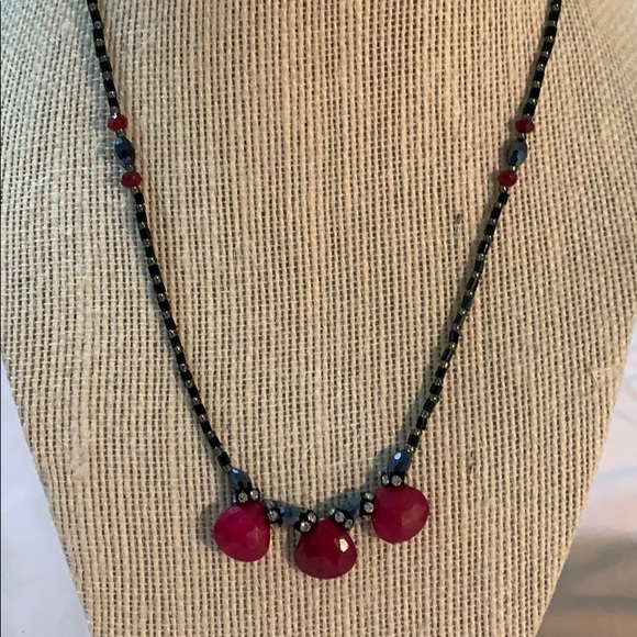 Real ruby Stone Necklace - Picture 1 of 4